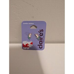 Claires Unicorn Mermaid Stud Earings For Sensitive Ears